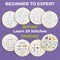 Craftwiz 4-Piece Starter Embroidery Kit for Beginners and Expert with Simple Patterns, Learn 29 Stitches with Hand Embroidery Kit